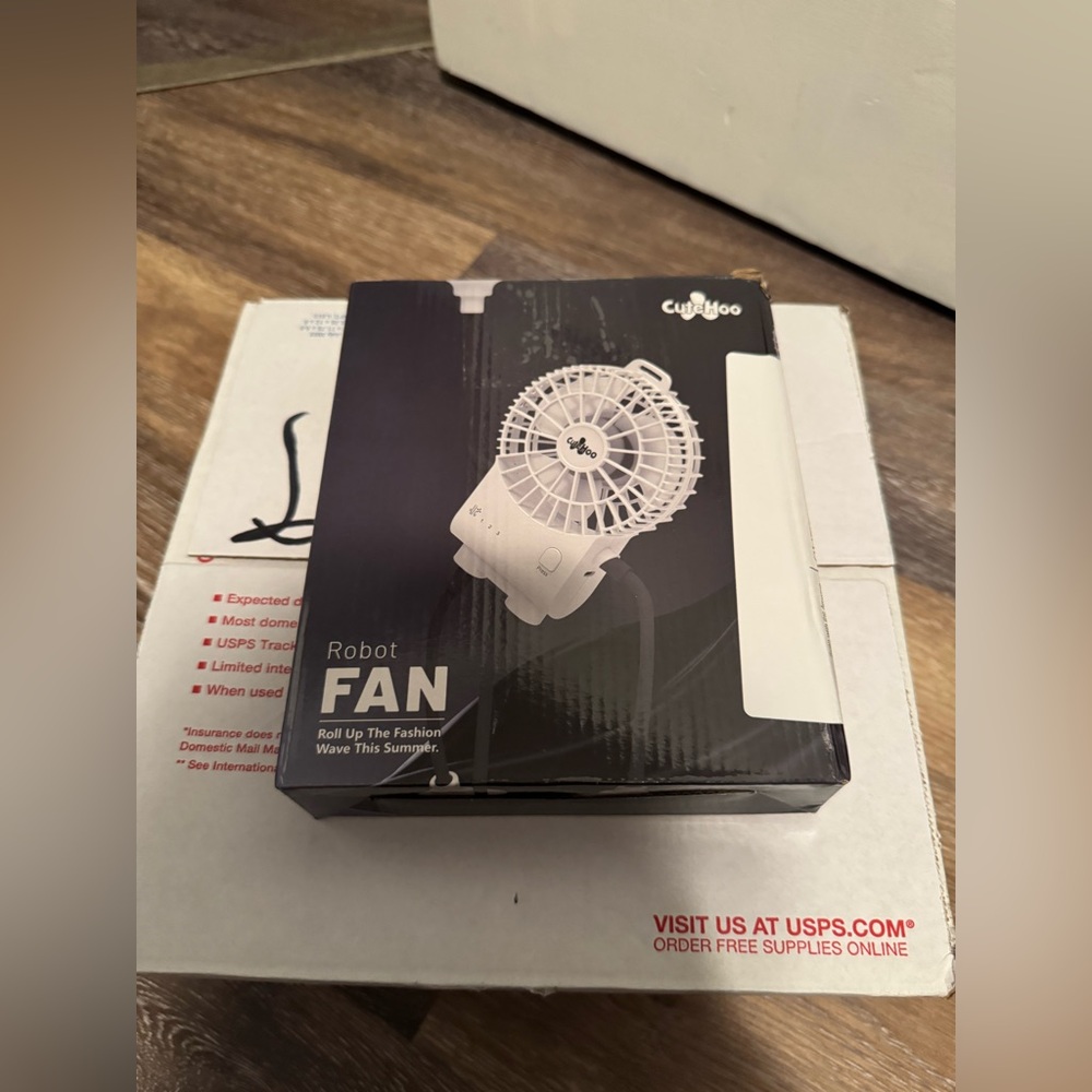 Cutehoo White Robot Fan